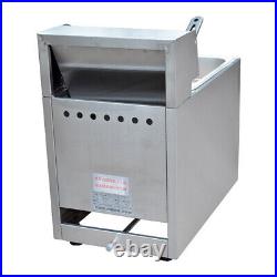 6L New Stainless Steel Commercial Gas LPG Fryer Catering Frying Tool Single Tank