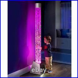 6' Light Bubble Show Fish Aquarium Tank LED Color Lights 8 Synth Fishes withRemote