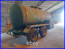 AGRI-HIRE 12,000 Litre Tandem Axle Bowser, Stainless Steel tank