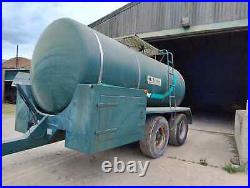 AGRI-HIRE 12,000 Litre Tandem Axle Bowser, Stainless Steel tank