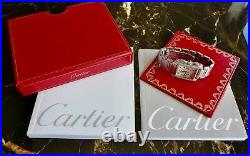 A Stunning Gents Cartier Tank Francaise Chronograph Diamond In Steel Ref. 2303