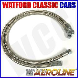 Aeroline Oil Cooler Stainless Steel Hoses MGB 1976-82 (cars with expansion tank)