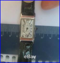 Antique Art Deco era Rolex Unicorn tank exploded dial wrist watch rare unusual
