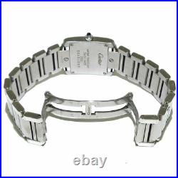 Auth Cartier Tank Francaise SM W51008Q3 Silver SS CC421025 Womens Wrist Watch