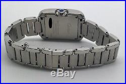 Authentic Cartier Tank Anglaise 3485 23mm Steel Womens Quartz Watch W5310022