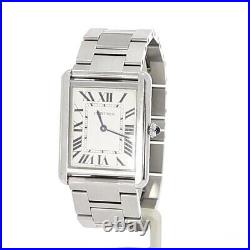 Authentic Cartier Tank Solo Mens Watch Ref. 3169 Classic Timepiece
