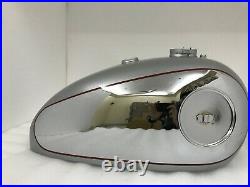 BSA GOLDSTAR CHROME & SILVER TANK 4 GAL+ CAP TAP & Breather Pipe Fit For