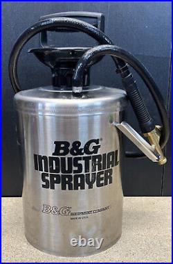B & G Equip. Co. 1.5 Gallon Stainless Steel Sprayer Tank Good Cond