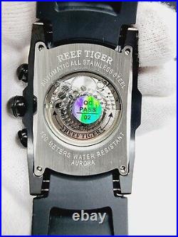 Black Case Reef Tiger Aurora Tank 2 Automatic Sport Watch Gift for him UK