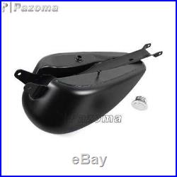 Black Iron 3.3 Gal Fuel Gas Tank For Harley-Davidson Sportster XL883 1200 04-06