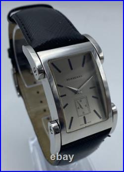 Burberry Tank Men's Watch BU1100 25mm Quartz Rectangle Stainless Steel Watch