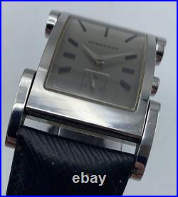 Burberry Tank Men's Watch BU1100 25mm Quartz Rectangle Stainless Steel Watch