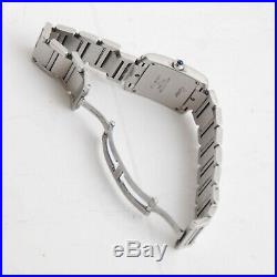 CARTIER 2301 Tank Francais Stainless Steel Watch Sapphire Crystal Men's Medium