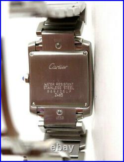CARTIER $3,950 Stainless Steel Medium Model TANK FRANCAISE Watch