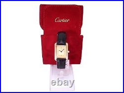 CARTIER Must de Cartier Tank 925 SM Ladies Quartz Watch 3 66001 New Battery