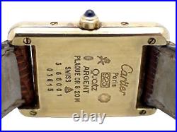 CARTIER Must de Cartier Tank 925 SM Ladies Quartz Watch 3 66001 New Battery
