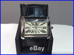 CARTIER Ref. 2600 TANK DIVAN XL S/Steel 39mm Watch with Cartier Box! SUPERB! A++++