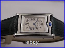 CARTIER TANK BASCULANTE 2386 STAINLESS STEEL YEARS'2000s WITH BOX LADY'S WATCH