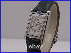 CARTIER TANK BASCULANTE 2386 STAINLESS STEEL YEARS'2000s WITH BOX LADY'S WATCH