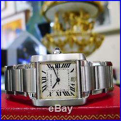 CARTIER TANK FRANCAISE Stainless Steel REF2302 Automatic MENS WATCH