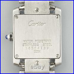 CARTIER TANK FRANCAISE With GUARANTEE PAPERS REF. 2384 CIRCA 2000