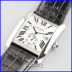 CARTIER TANK MC AUTOMATIC DATE With BOX & GUARANTEE PAPERS REF. 3589 CIRCA 2016
