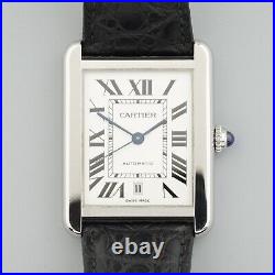 CARTIER TANK SOLO XL AUTOMATIC With TRAVEL CASE REF. 3515 W5200027