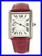 CARTIER_TANK_STAINLESS_STEEL_WATCH_RED_LEATHER_BAND_27mm_01_tfl