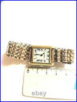 CARTIER TANK VINTAGE LADY, antique Swiss watch, manual winding movement, plaque