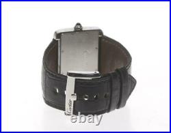 CARTIER Tank Divan LM W6300755 Leather belt Automatic Men's Watch 605532