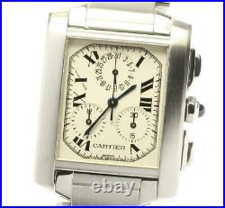 CARTIER Tank Francaise Chronograph W51001Q3 Quartz Men's watch 568192