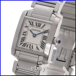 CARTIER Tank Francaise SM Maker Complete Watches W51008Q3 Stainless Steel/St