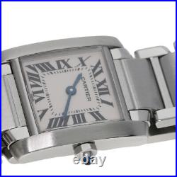 CARTIER Tank Francaise SM Maker Complete Watches W51008Q3 Stainless Steel/St