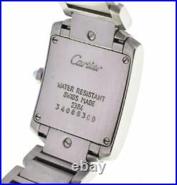 CARTIER Tank Francaise SM W51008Q3 Silver Dial Quartz Ladies Watch C#105964