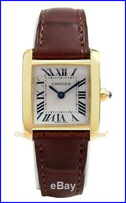 CARTIER Tank Francaise Small Quartz Lady 18kt Yellow Gold W5000256 Box/Papers