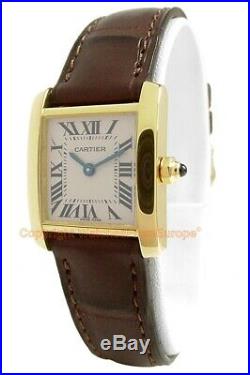 CARTIER Tank Francaise Small Quartz Lady 18kt Yellow Gold W5000256 Box/Papers