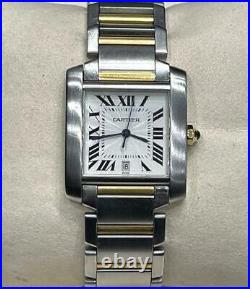 CARTIER Tank Francaise Steel &Yellow Gold Automatic Watch W51005Q4