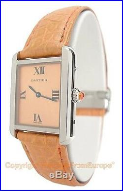 CARTIER Tank Solo Small Steel Watch Limited Ed W1019455 Box/Papers Retail $2450