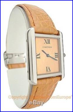 CARTIER Tank Solo Small Steel Watch Limited Ed W1019455 Box/Papers Retail $2450