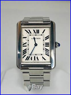 CARTIER Tank Solo Stainless Steel Large Men's Watch