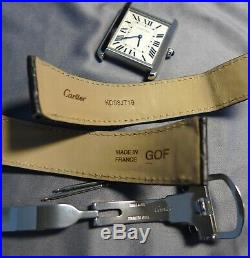 CARTIER Tank Solo (ref. 2715) complete with accessories, boxes and paperwork