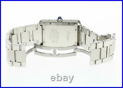 CARTIER Tank solo XL W5200028 Date Silver Dial Automatic Men's Watch 610866