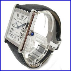 CARTIER Tank solo XL Wrist Watch WSTA0029 Automatic Stainless Steel leather Used