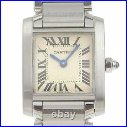 CARTIER W51008Q3 Tank francaise SM Watches Silver Stainless Steel Quartz A