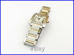 Cartier 2302 Tank Automatic Men's watch stainless steel and 18k gold