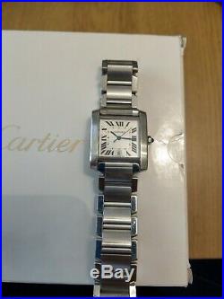 Cartier 2302 Tank Francaise Automatic Stainless Steel Watch