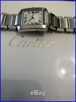 Cartier 2302 Tank Francaise Automatic Stainless Steel Watch