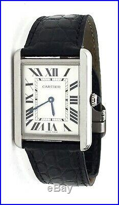 Cartier 3169 Tank Solo Large Wrist Watch 26mm Stainless Steel