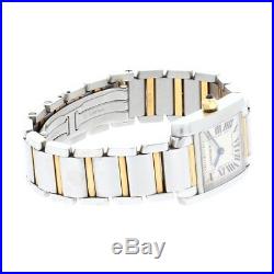 Cartier Ladies Tank Francaise 18ct Yellow Gold & Stainless Steel Watch