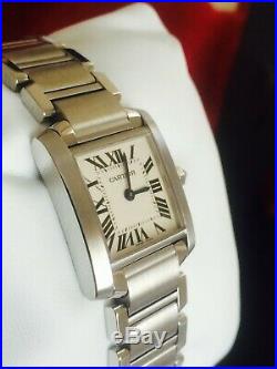 Cartier Ladies Tank Francaise Small Swiss Watch W51008q3 Rrp £2890